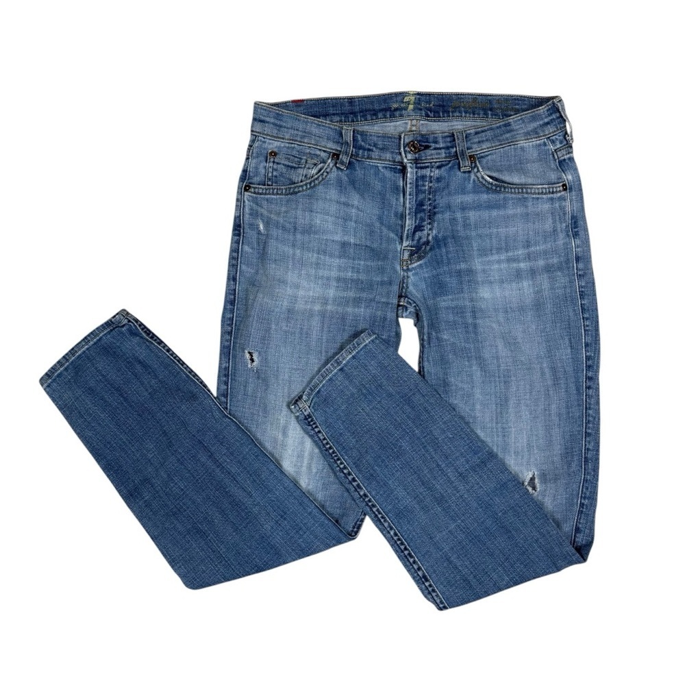 7 For All Mankind Josefina Skinny Boyfriend Jeans Size 28